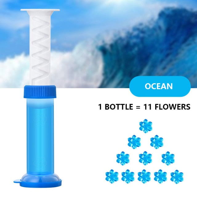 Lisslune | Aromatic Air Freshener Flower Gel Toilet Cleaner