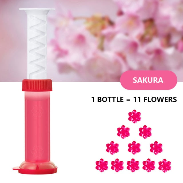 Lisslune | Aromatic Air Freshener Flower Gel Toilet Cleaner