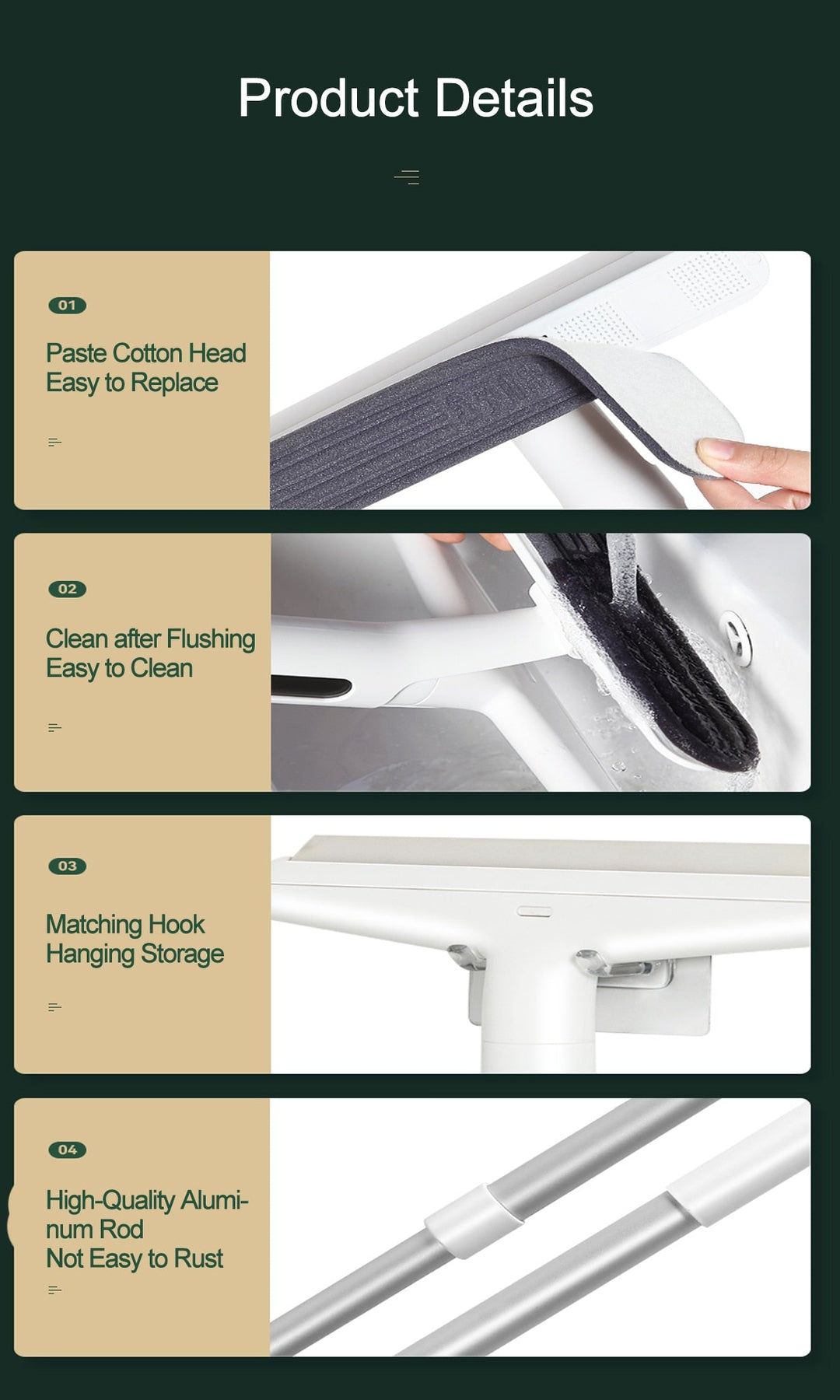 Lisslune | Multifunctional Adjustable Window Cleaning Wiper Brush