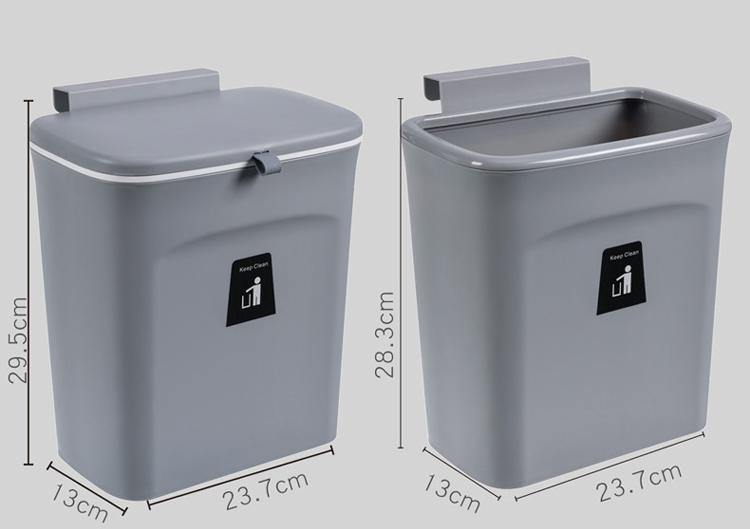 Lisslune | Wall-Mounted Smart Lid Trash Can