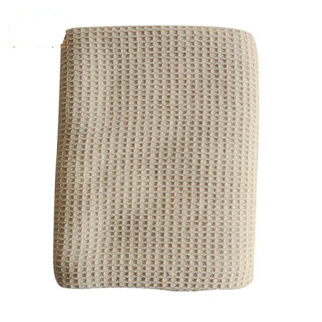 Lisslune | Waffle Fabric Cotton Kitchen Towel Set (Set of 2)