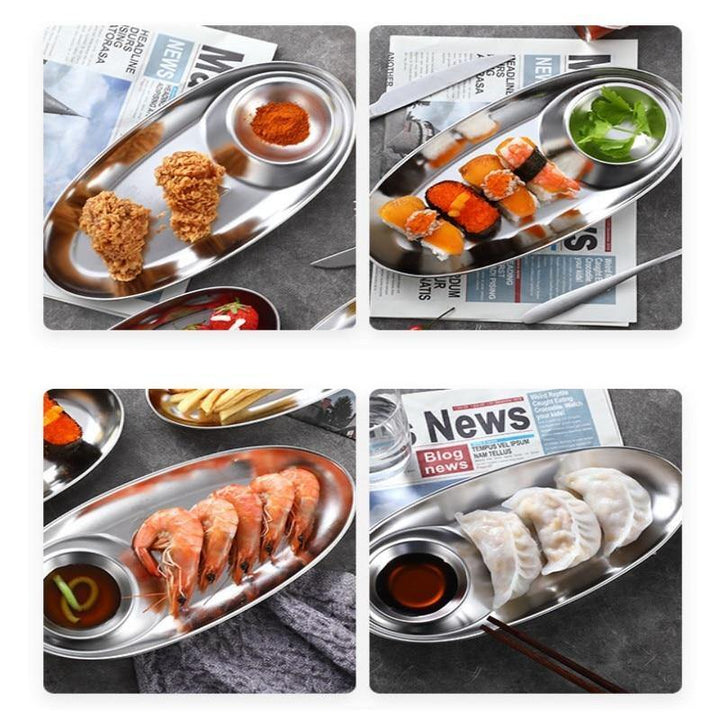 Lisslune | 2in1 Sauce Snack Plate