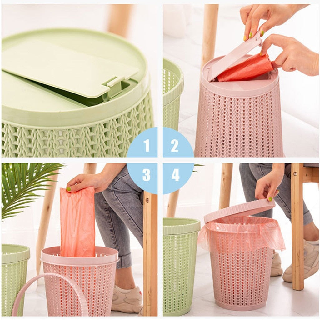 Lisslune | Automatic Bag Dispenser Modern Trash Bin