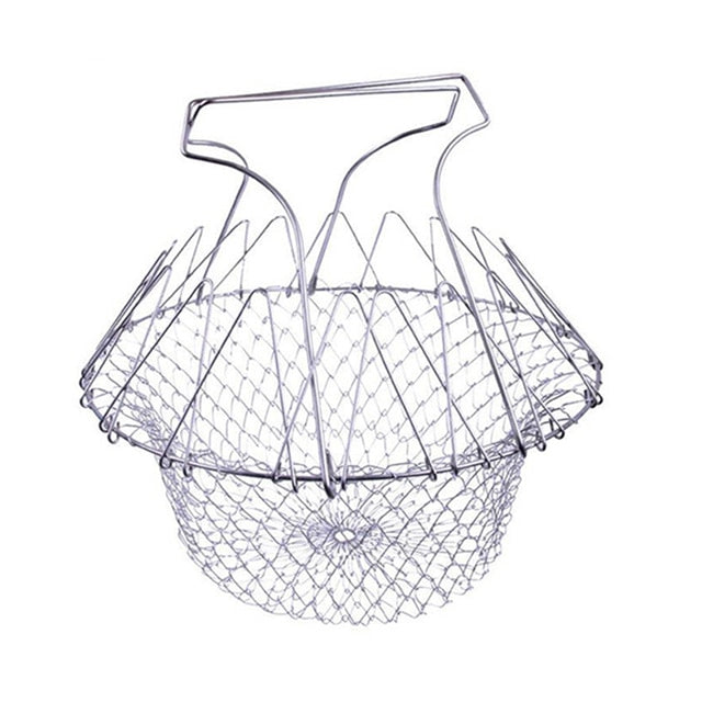 Lisslune | Multifunctional Foldable Steam Fry Cooking Mesh Strainer