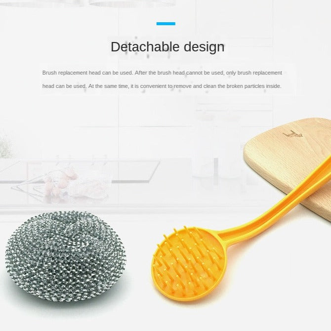Lisslune | Heavy Duty Wire Ball Kitchen Cleaning Brush
