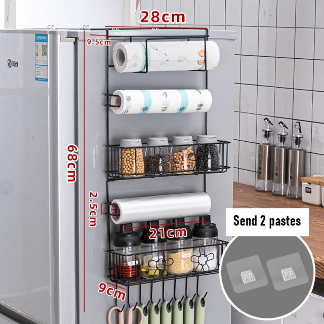 Lisslune | Refrigerator Hanging Side Storage Rack