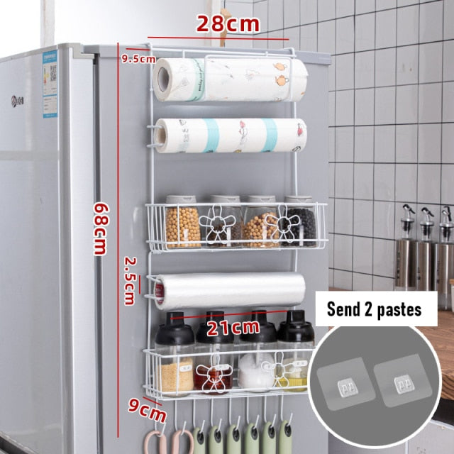 Lisslune | Refrigerator Hanging Side Storage Rack