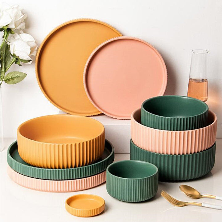 Lisslune | Colorful Ceramic Dinner Plate