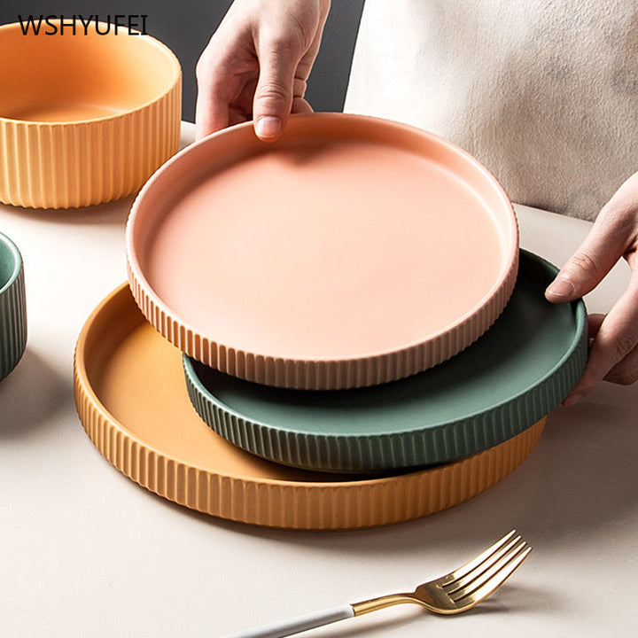 Lisslune | Colorful Ceramic Dinner Plate