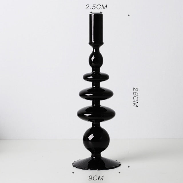 Lisslune | Nordic Stylish Bubble Glass Candle Holder