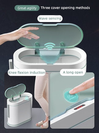 Lisslune | Automatic Smart Sensor Brush Trash Can
