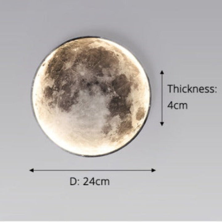 Lisslune | 3D LED Moon or Earth Ceiling or Wall Lamp (3 Styles) 24CM-80CM