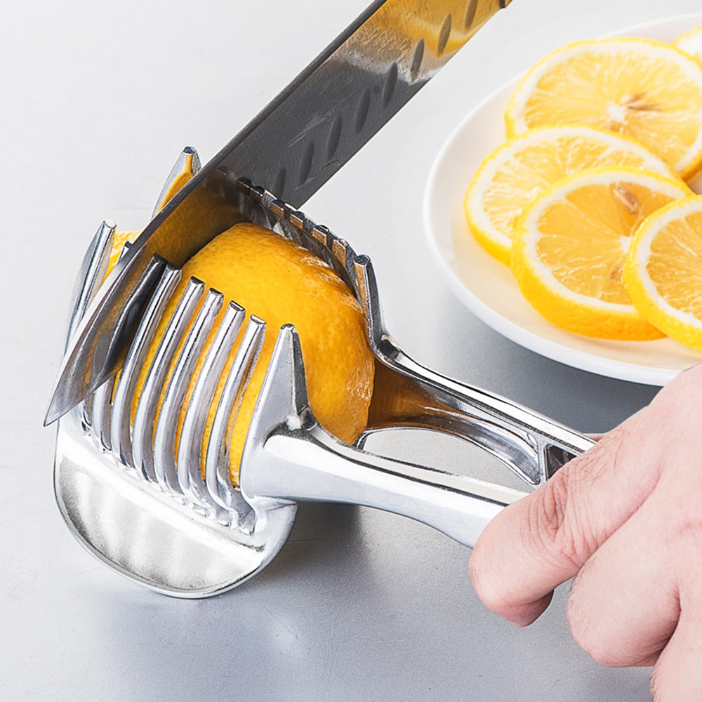 Lisslune | Stainless Steel Vegetable Fruit Cutting Holder Tool