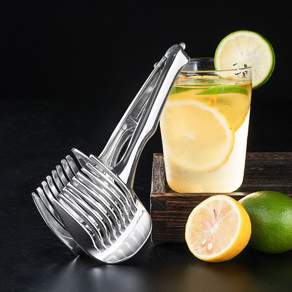 Lisslune | Stainless Steel Vegetable Fruit Cutting Holder Tool
