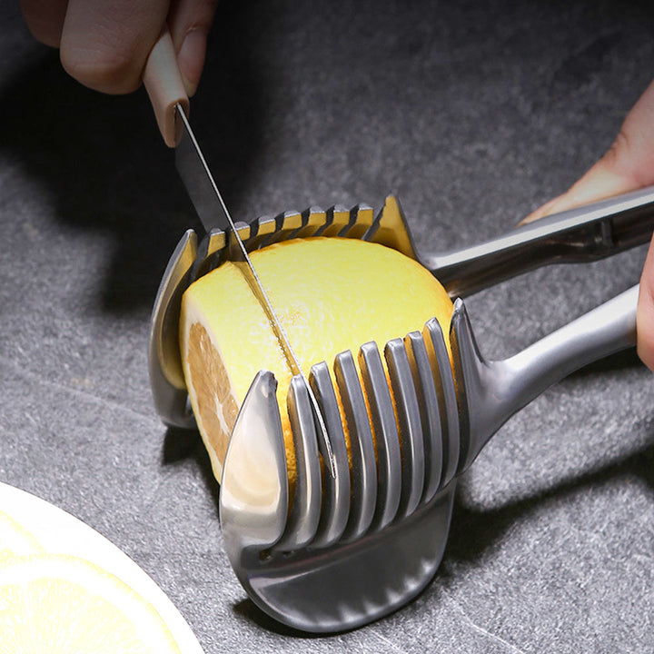 Lisslune | Stainless Steel Vegetable Fruit Cutting Holder Tool