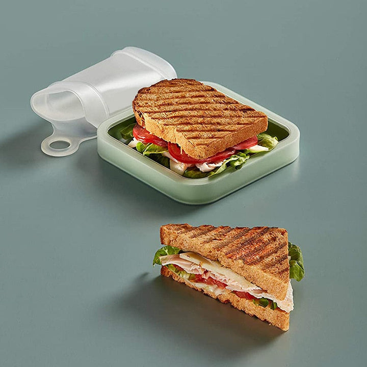 Lisslune | Eco-Friendly Microwavable Reusable Silicone Sandwich Box