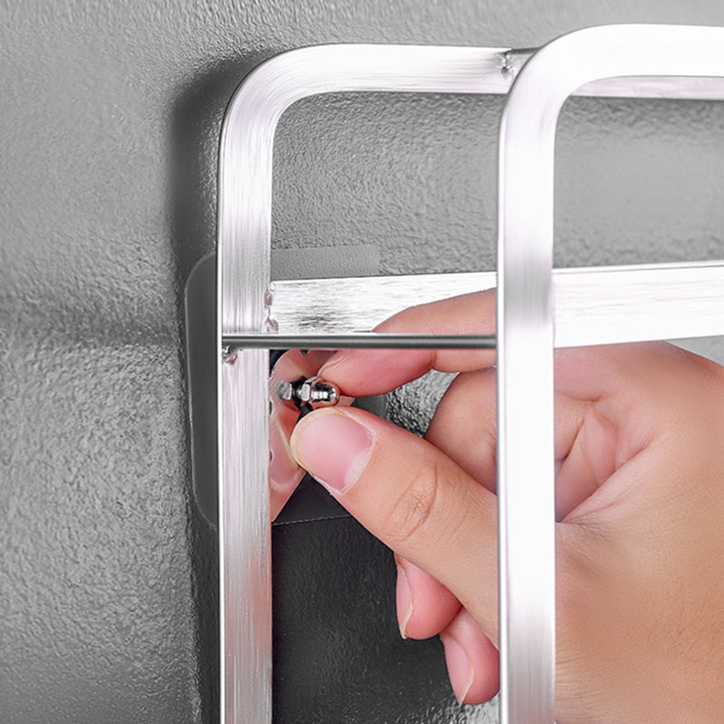 Lisslune | 10 pieces heavy-duty punch-free transparent adhesive hooks