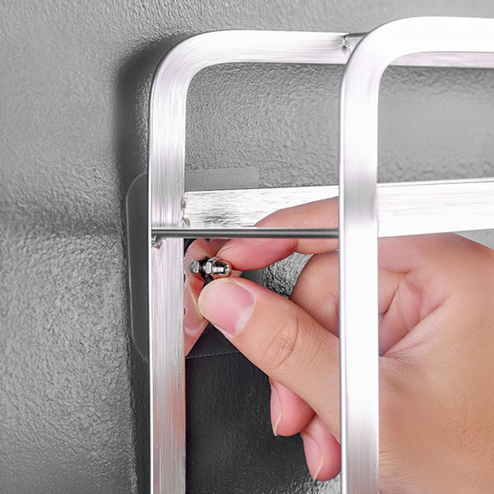 Lisslune | 10 pieces heavy-duty punch-free transparent adhesive hooks