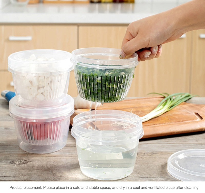 Lisslune | Vegetable Fresh-Keeping Drainer Mini Container