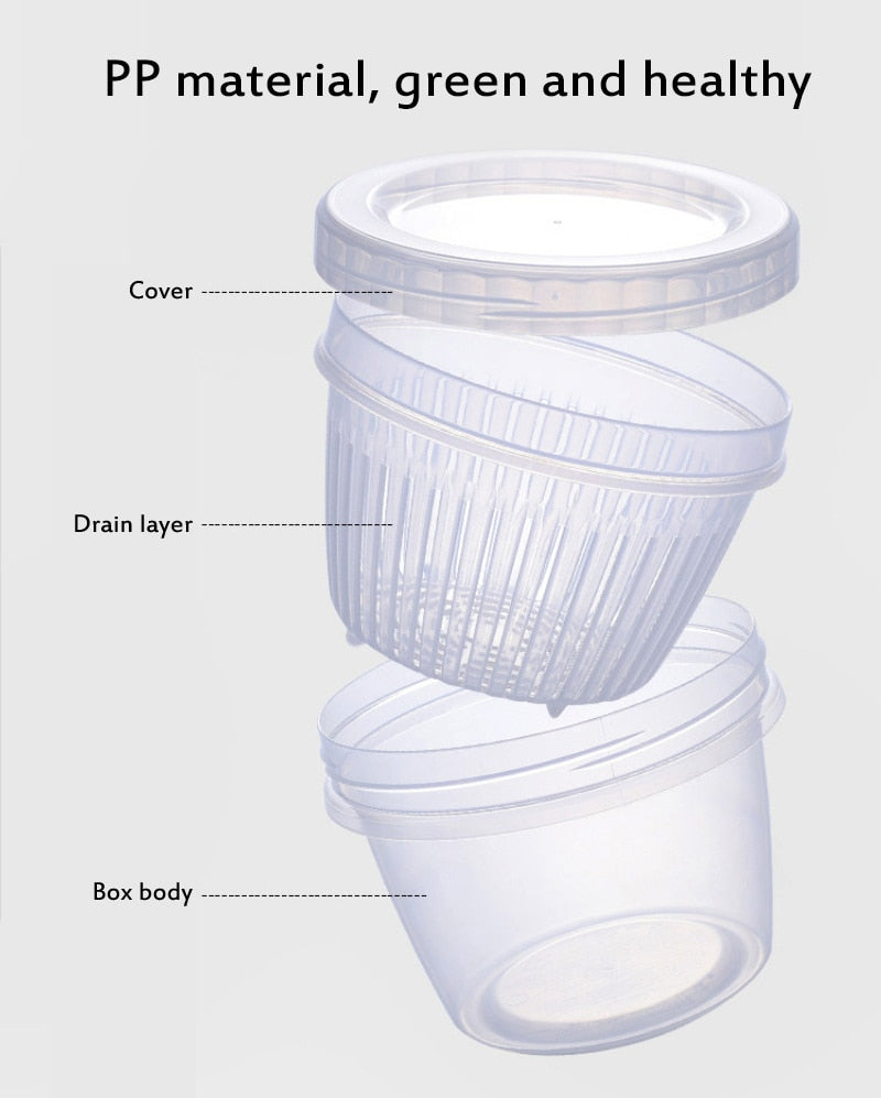 Lisslune | Vegetable Fresh-Keeping Drainer Mini Container