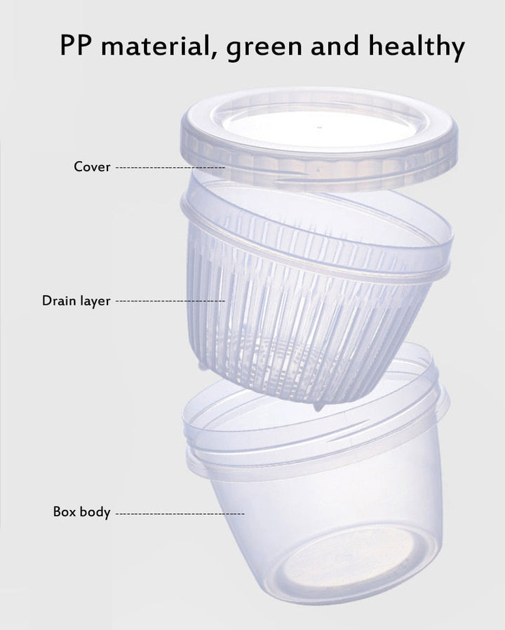 Lisslune | Vegetable Fresh-Keeping Drainer Mini Container