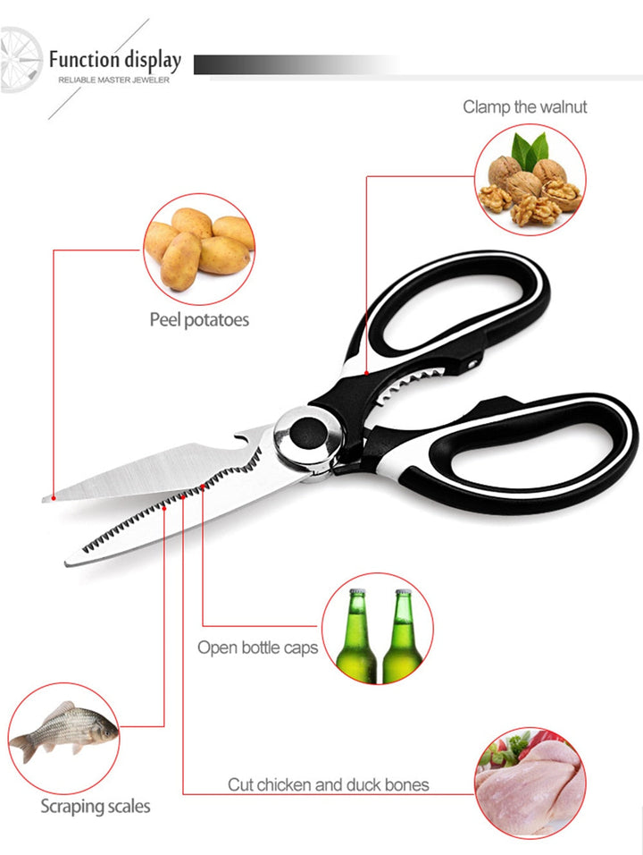 Lisslune | Multipurpose Kitchen Scissor with Bottle Opener