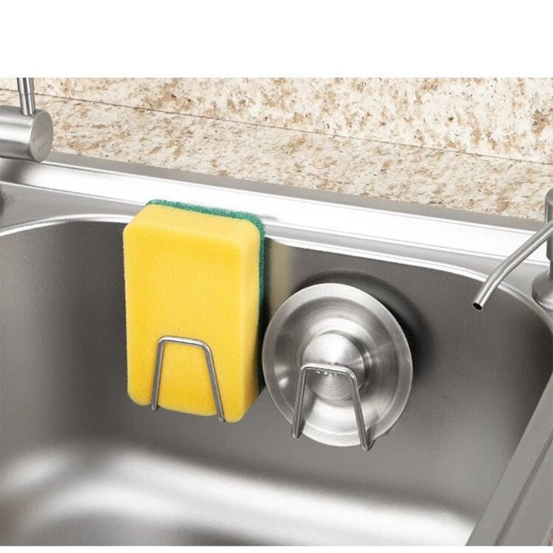 Lisslune | 4pcs Stainless Steel Sink Sponge Holder