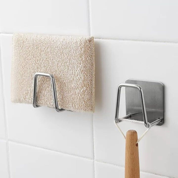 Lisslune | 4pcs Stainless Steel Sink Sponge Holder