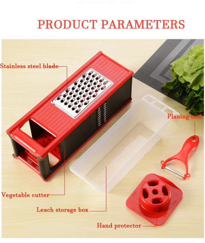 Lisslune | Multifunctional Four-sided Vegetable Grater Slicer