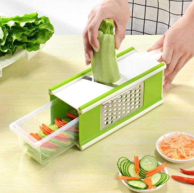 Lisslune | Multifunctional Four-sided Vegetable Grater Slicer