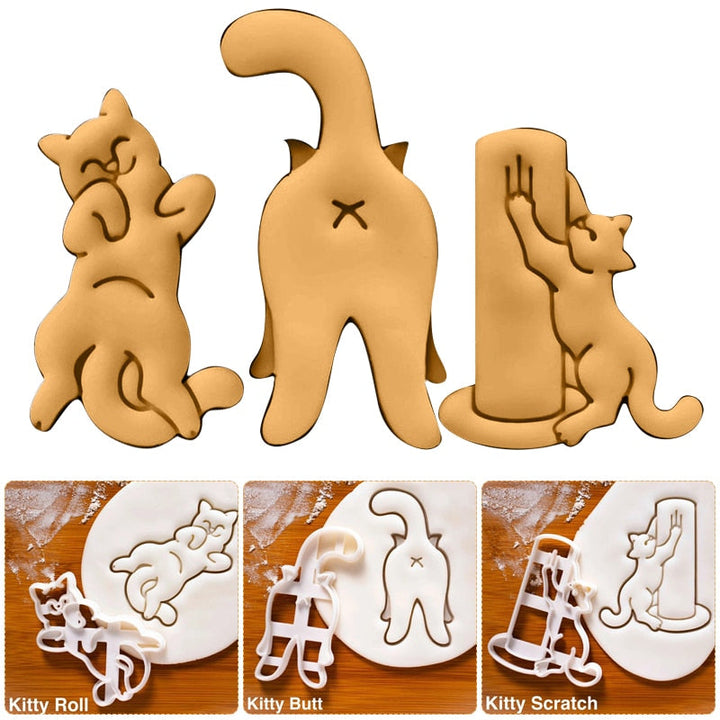 Lisslune | Cat Cookie Mold Cutter Set