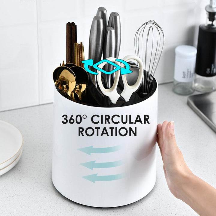 Lisslune | Rotating Kitchen Utensil Knife Holder