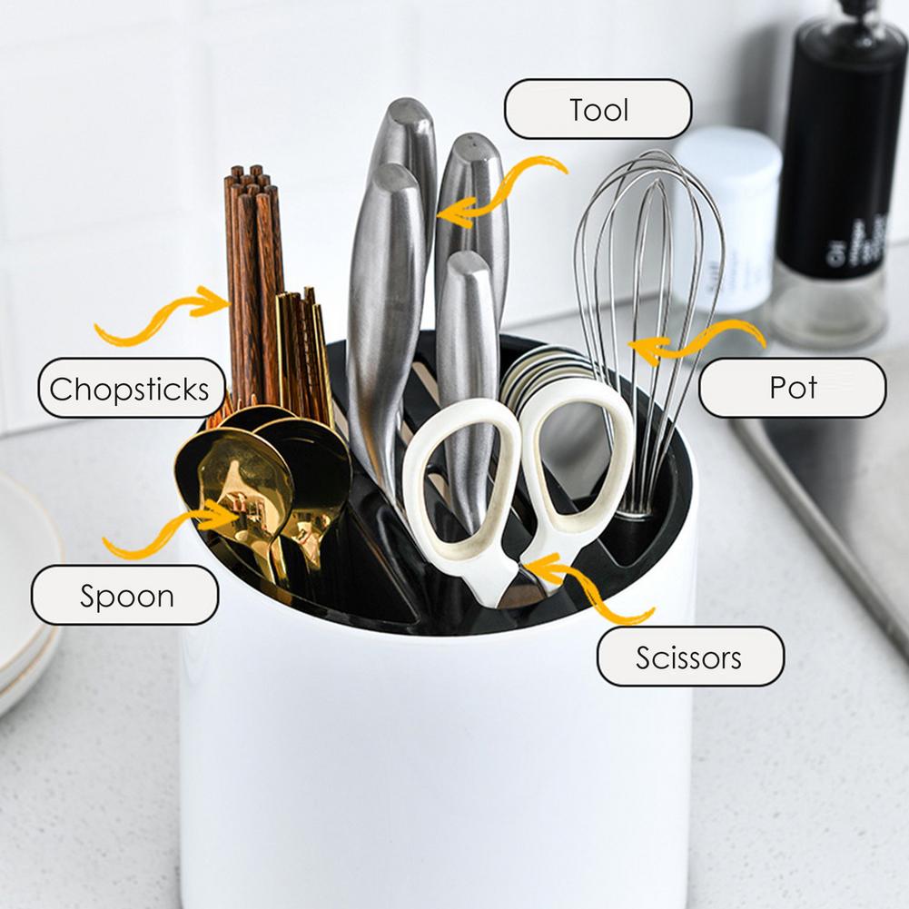 Lisslune | Rotating Kitchen Utensil Knife Holder