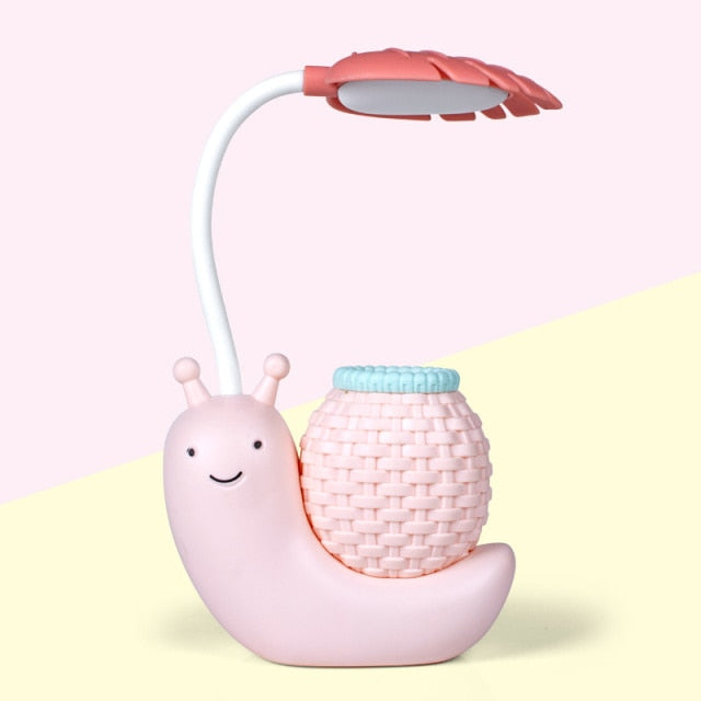 Lisslune | Snail pencil holder desk lamp children