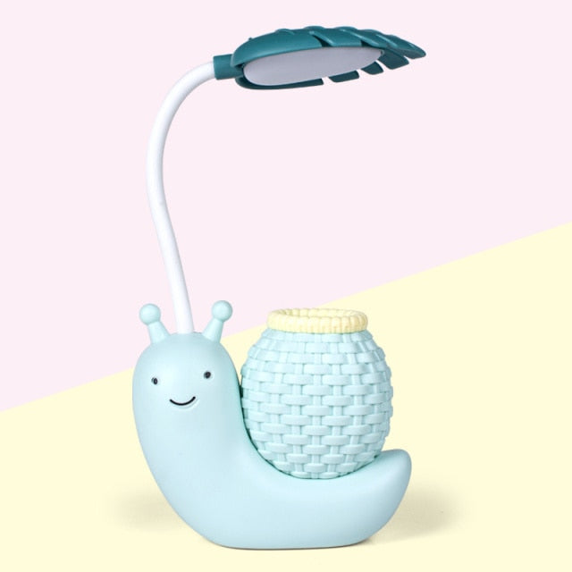 Lisslune | Snail pencil holder desk lamp children