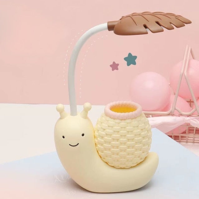 Lisslune | Snail pencil holder desk lamp children