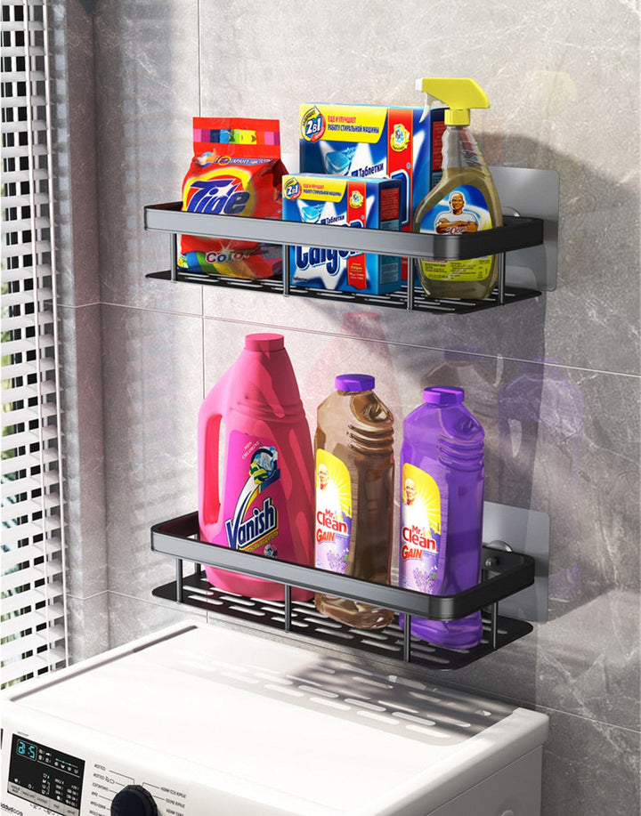 Lisslune | Metal Suction Cup Bathroom Shelves