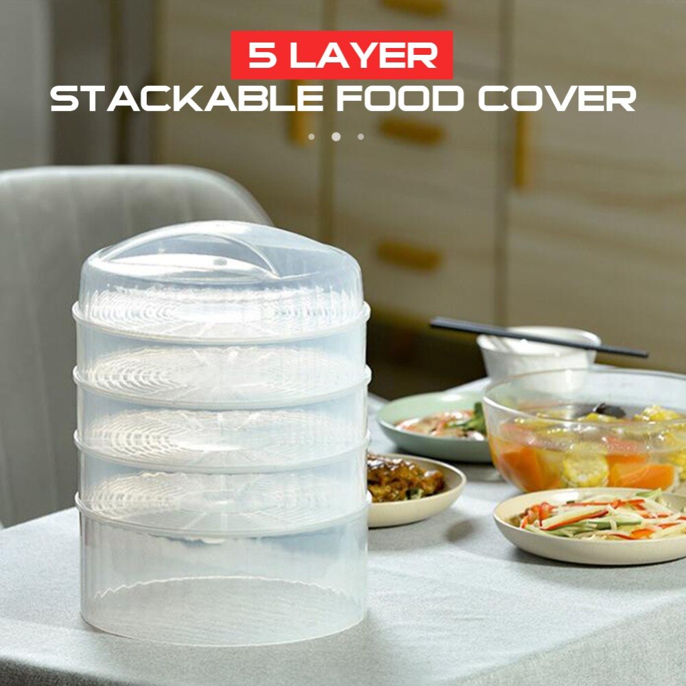 Lisslune | 5-Tier Transparent Food Storage Container