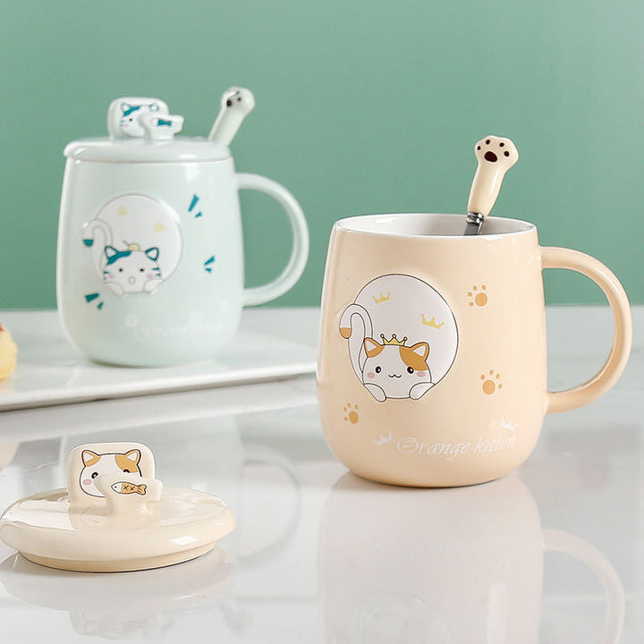 Lisslune | Cute Cartoon Kitty Mug Set