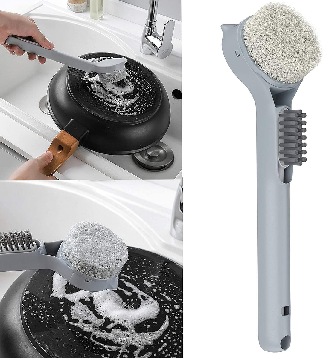 Lisslune | 2in1 Long Handle Dish Brush