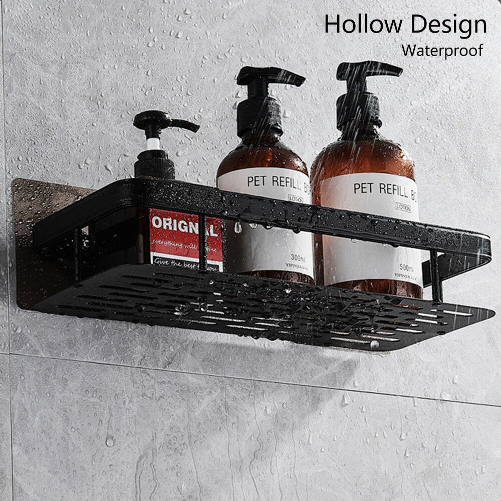Lisslune | Metal Suction Cup Bathroom Shelves