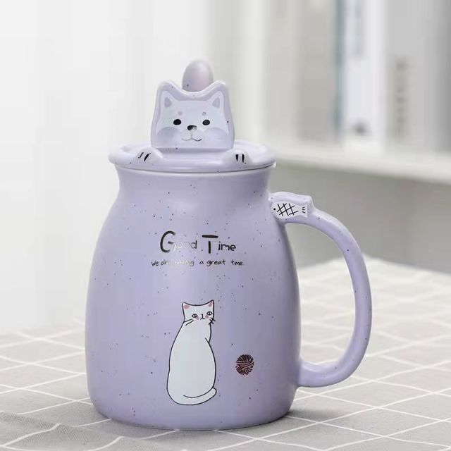 Lisslune | Cute Cartoon Kitty Mug Set