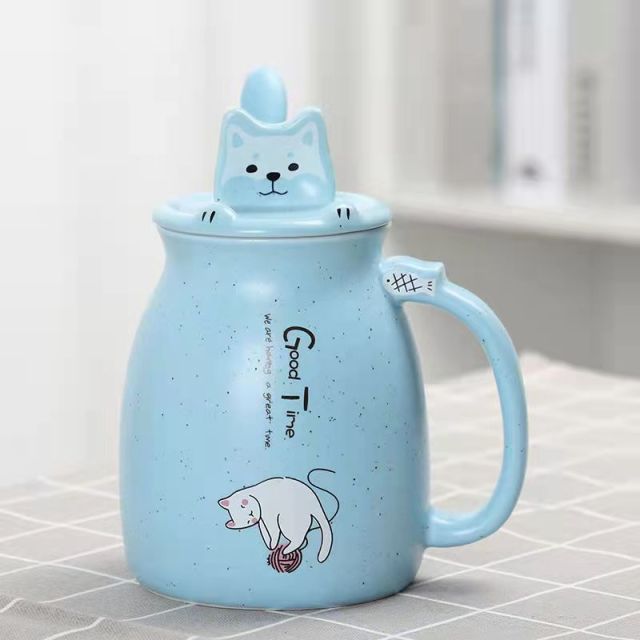 Lisslune | Cute Cartoon Kitty Mug Set