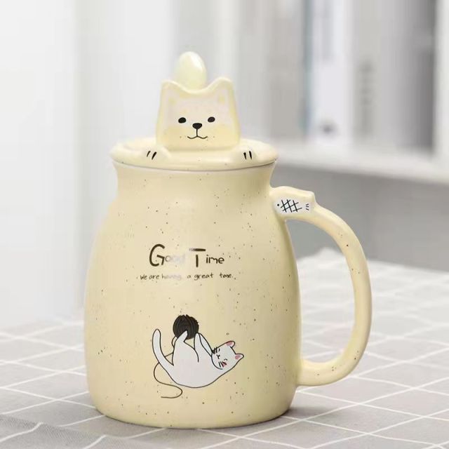 Lisslune | Cute Cartoon Kitty Mug Set