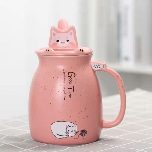 Lisslune | Cute Cartoon Kitty Mug Set
