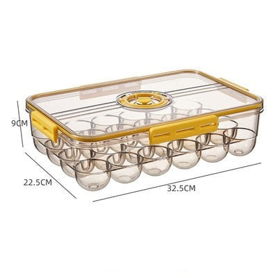 Lisslune | Transparent Refrigerator Thick Storage Organizer Box