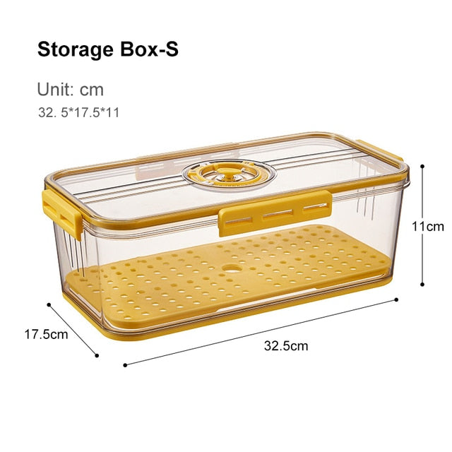 Lisslune | Transparent Refrigerator Thick Storage Organizer Box