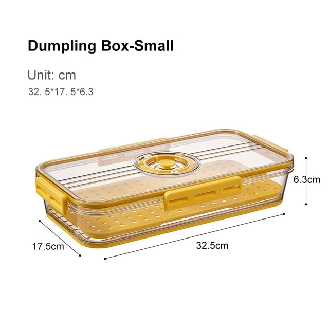 Lisslune | Transparent Refrigerator Thick Storage Organizer Box