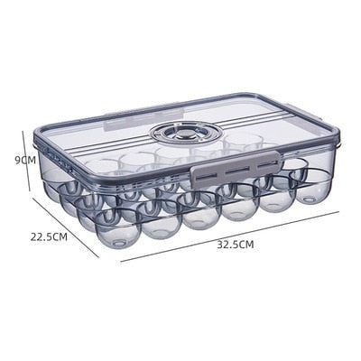 Lisslune | Transparent Refrigerator Thick Storage Organizer Box