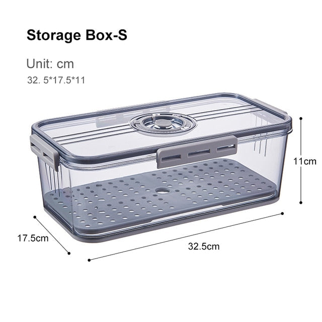 Lisslune | Transparent Refrigerator Thick Storage Organizer Box